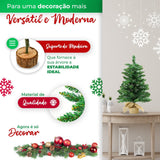 Arvore Natal Mesa 60cm Decoração Loja Escritório Luxo Premium