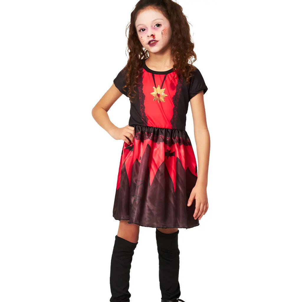 Festa Fantasia Halloween Infantil Menina Luxo Premium