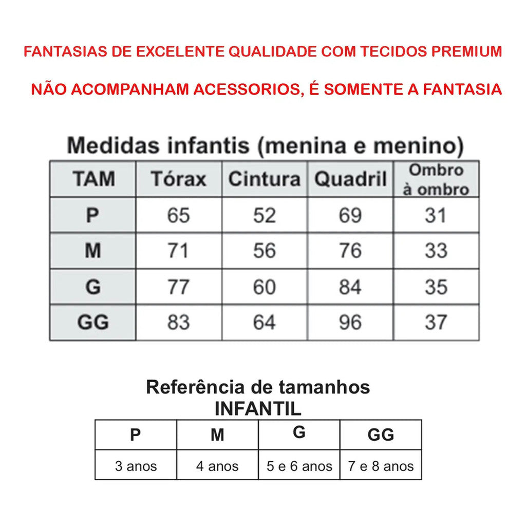 Festa Fantasia Halloween Infantil Menina Luxo Premium