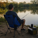 Cadeira Dobrável Camping Pesca Praia 140kg C Bolsa Portátil