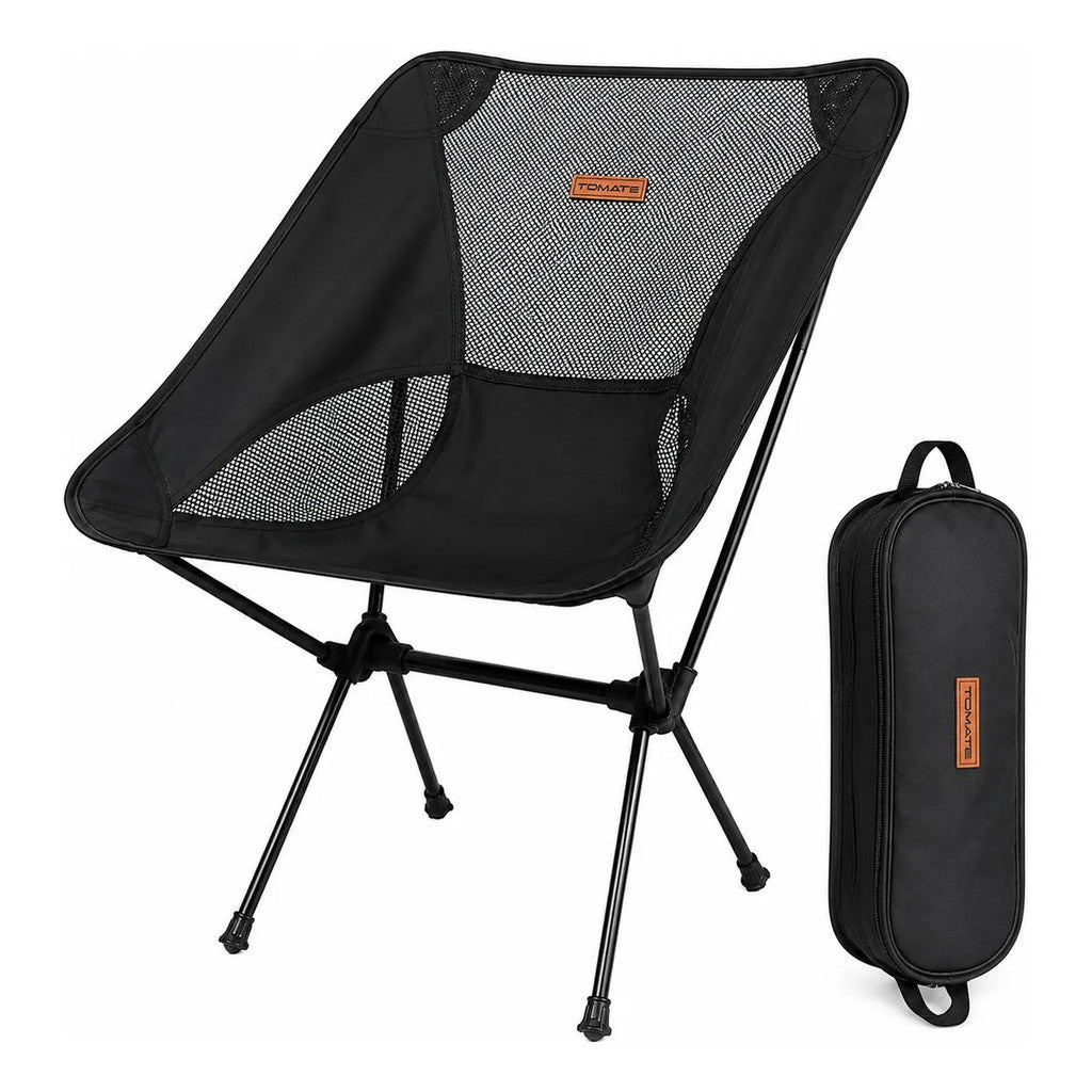 Cadeira Dobrável Camping Pesca Praia 140kg C Bolsa Portátil
