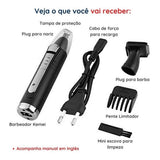 Maquina Aparelho De Tirar Pelo Nariz Barba Bigode Depilação Premium