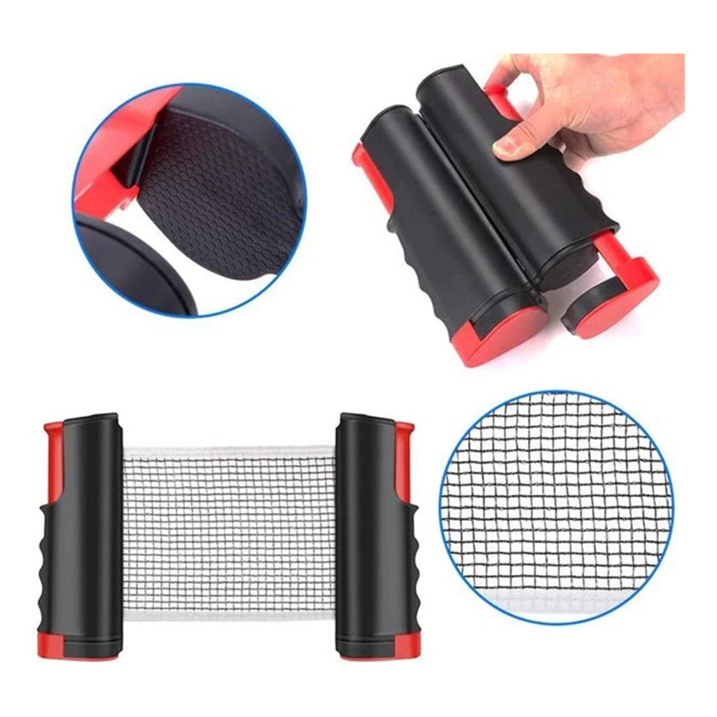 2 Raquete Ping Pong Tenis De Mesa Profissional Rede Retrátil Premium